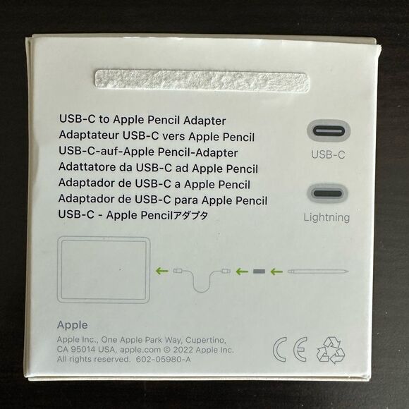Apple USB-C to Pencil Adapter - White - Picture 3 of 3